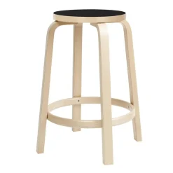 64 Barhocker Gestell klar lackiert 65cm