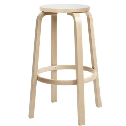 64 Barhocker Gestell klar lackiert 75cm