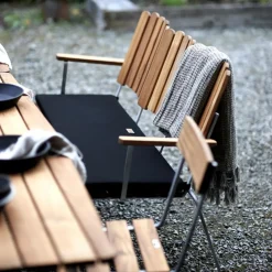 6 Gartenbank 140x85cm Teak