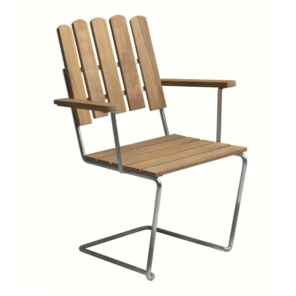 A2 Gartenarmlehnstuhl Teak