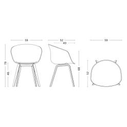 About a Chair AAC 22 2.0 Armlehnstuhl Eiche lackiert