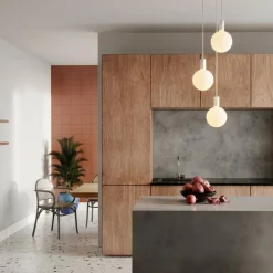 Alumina Triple Pendant with Sphere V Pendelleuchte