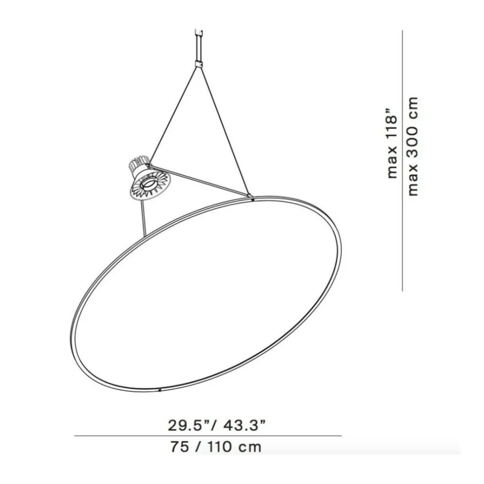 Amisol D91 LED Pendelleuchte Ø 110cm
