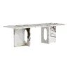 Androgyne Couchtisch Gestell Marmor 120x45cm