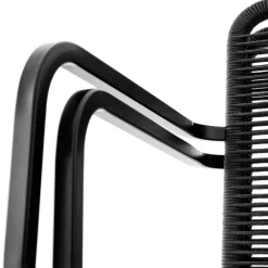 Aria S43 Armlehnstuhl Gestell schwarz stapelbar
