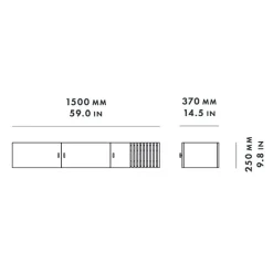 Array Sideboard Wandmontage 150cm