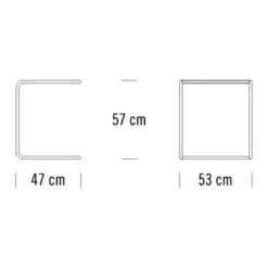 B 97 Beistelltisch Glas