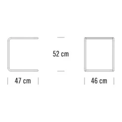B 97 Beistelltisch Glas