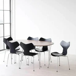 B612 Super-elliptischer Tisch Furnier 150x100x72cm