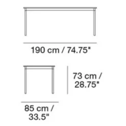 Base Tisch 190x85cm