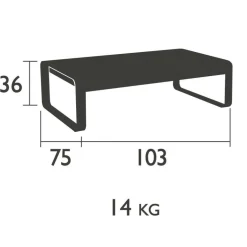 Bellevie niedriger Tisch