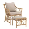 Belluce Loungestuhl mit Hocker