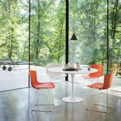 Bertoia Plastic Stuhl Gestell verchromt