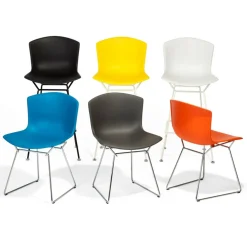Bertoia Plastic Stuhl Gestell verchromt