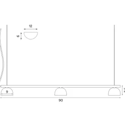 Blush Rail 3 LED Pendelleuchte