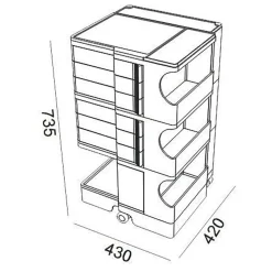 Boby 3/6 Rollcontainer M