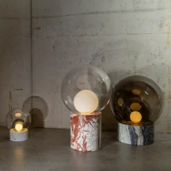Boule Small Tischleuchte Sockel Marmor