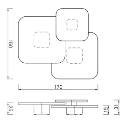 Bow Couchtisch 3er Set