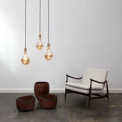 Brass Pendelleuchte mit Voronoi II LED E27 FILAMENT 3W =><noscript><img width=