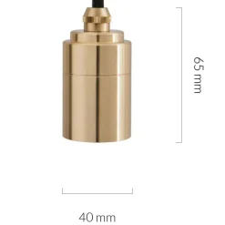 Brass Pendelleuchte mit Voronoi II LED E27 FILAMENT 3W =><noscript><img width=