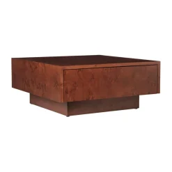 Burl Couchtisch mit Schublade