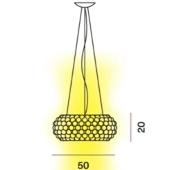 Caboche Plus Media LED Pendelleuchte