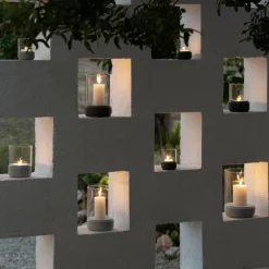 Calma Windlicht Polyresin L