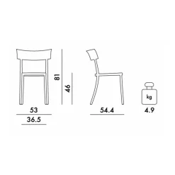Catwalk Stuhl matt