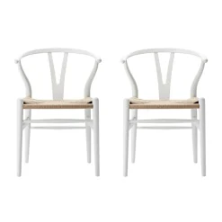 CH24 Soft Wishbone Chair Gestell Buche 2er Set