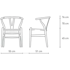 CH24 Wishbone Chair Gestell Buche