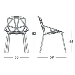 Chair One Stuhl stapelbar