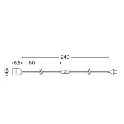 Common Kabelset mit Stecker 240cm