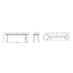 Copenhague CPH Deux 215 2.0 Bank 140cm
