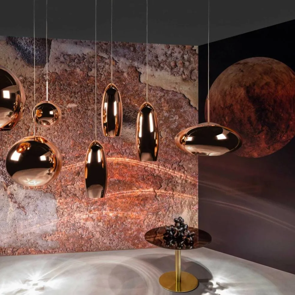 Copper Round LED Pendelleuchte Ø25cm
