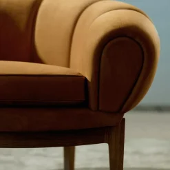 Croissant Lounge Chair Leder