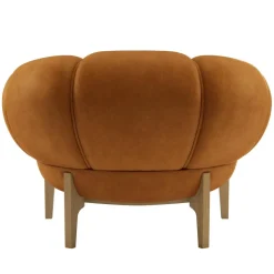Croissant Lounge Chair Leder