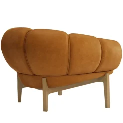 Croissant Lounge Chair Leder