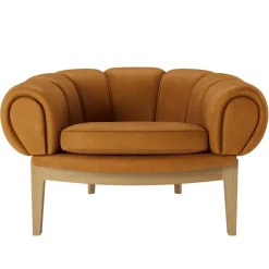 Croissant Lounge Chair Leder