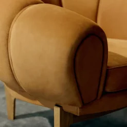 Croissant Lounge Chair Leder