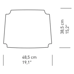 CU CH24 Sitzkissen 48,5x38,5cm Leder