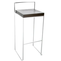 Cubo S62 Barhocker Sitzfläche Massivholz H75cm