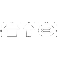 Drome LED-Tischleuchte