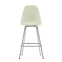 Eames Fiberglass Barstuhl medium verchromt