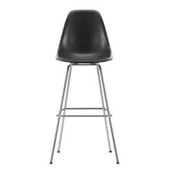 Eames Fiberglass Barstuhl hoch verchromt