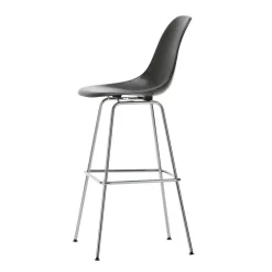 Eames Fiberglass Barstuhl hoch verchromt