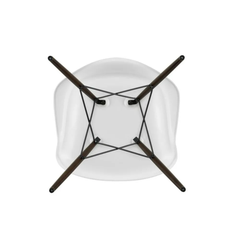 Eames Plastic Armchair DAW RE Ahorn dunkel