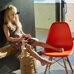 Eames Plastic Side Chair DSW Ahorn gelblich