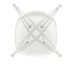 Eames Plastic Side Chair DSR Gestell weiß