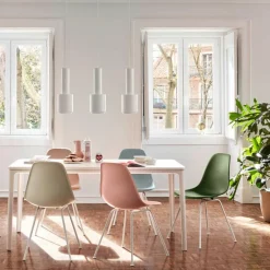 Eames Plastic Side Chair DSX RE Gestell weiß