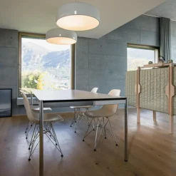 Eames Plastic Side Chair DSR verchromt